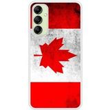 Samsung Bedrukt siliconen hoesje compatibel met Galaxy A14 5G Drapeau Canada