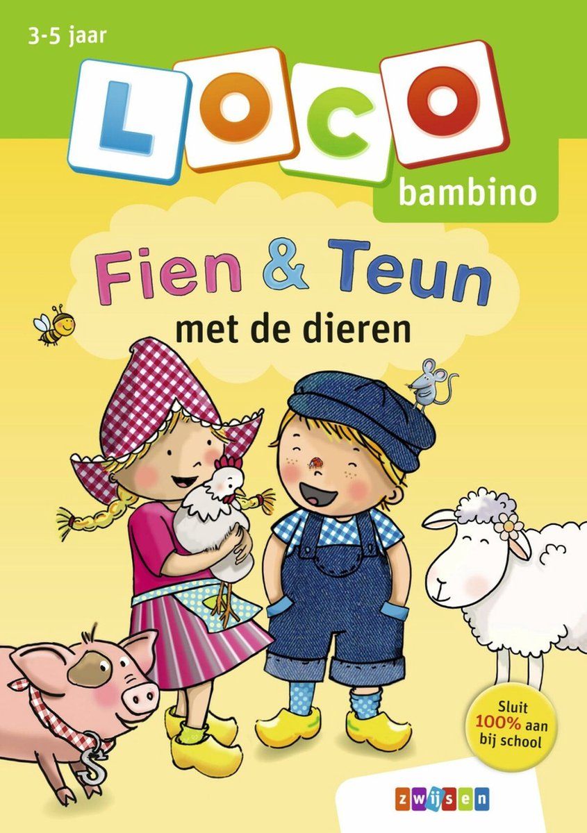 Loco bambino - Fien & Teun met de dieren - Educatief spel - 3+ jaar
