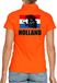 Bellatio Decorations Oranje fan poloshirt voor dames - met leeuw en vlag - Holland / Nederland supporter - EK/ WK shirt / outfit XL
