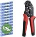 TRU COMPONENTS TC-13448592 Stootverbinder Met krimpkous 1.5 mm² 2.5 mm² Volledig geïsoleerd Blauw 100 stuk(s)
