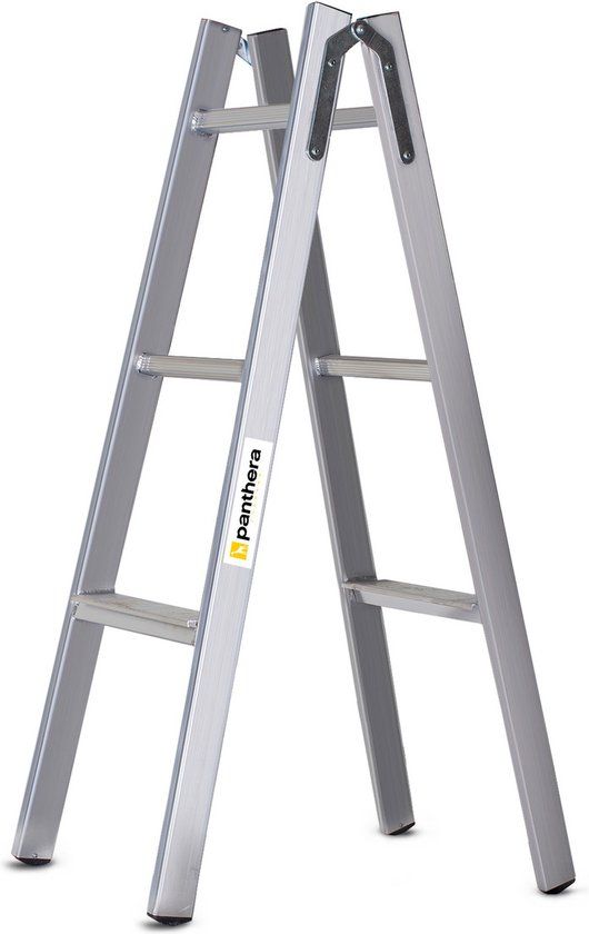 Panthera Ruby Dubbele Schilderstrap 2x3 - Huishoudtrap - Aluminium - 2.87m Werkhoogte
