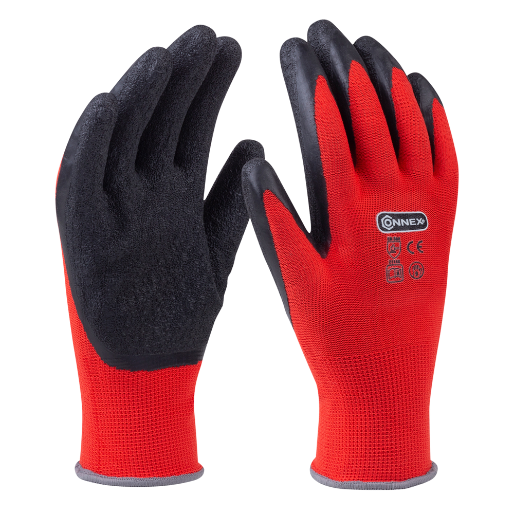 Connex Handschoen Polyester/Latex Roodgr09 - COX938529