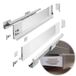 GTV Ladesysteem AXIS PRO | lade met glazen zijden | Hoogte: 116 mm Lengte: 300 mm | Wit met melkachtig glas