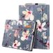 Fintie Hoes voor Microsoft Surface Pro 7+ / Pro 7 / Pro 6 / Pro 5 / Pro 4 / Pro 3 - Multi-kijkhoek kunstleren tas beschermhoes met documentsleuven, type cover compatibel, bloeiende hibiscus