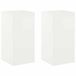 vidaXL Plantenstandaard 2 pcs Wit 40 x 40 x 80 cm Staal