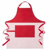 KitchenAid Unisex Gourmet Series Gridlines Grote Chef Schort, Waterbestendig