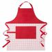 KitchenAid Unisex Gourmet Series Gridlines Grote Chef Schort, Waterbestendig