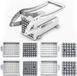 Unyqoos Coupe-frites en acier inoxydable