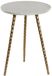 Item International Item Int. Bijzettafel - 36 cm - marmeren blad - aluminium onderstel - goud / wit