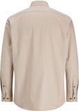 Jack & Jones Overhemd Lange Mouw Effen Biologisch Katoen Heren XXL Petrified Oak