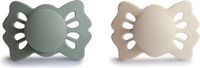 Frigg Fopspeen Lucky Cream/Sage T1 0-6mnd (2 stuks)