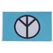 AZ FLAG Vredessymbool blauw 90x60 cm Polyester 100D