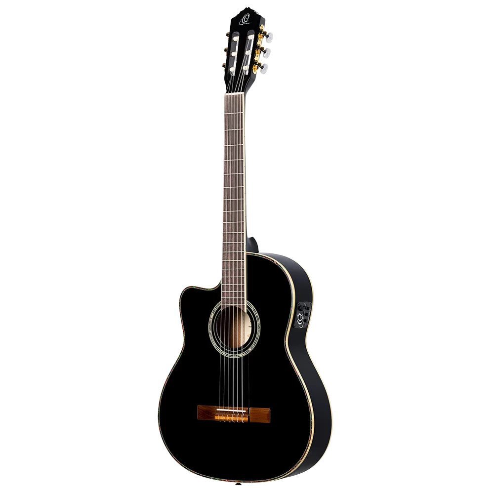 Ortega Guitars RCE145LBK Family Series Pro Full-Size Guitar Black