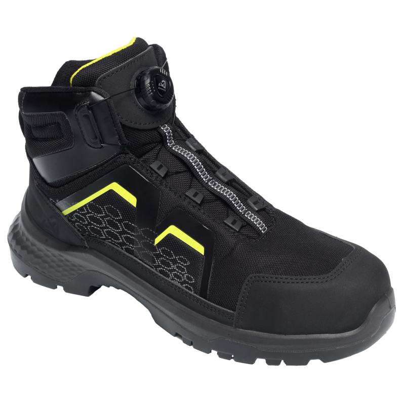 Emma CrossForce Flex High S3S - Zwart - Maat 47