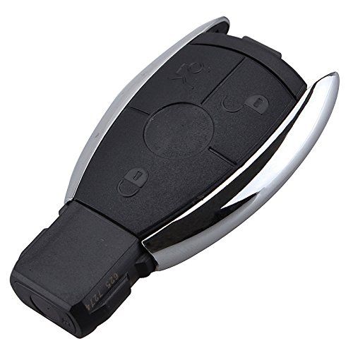 PHONILLICO Radiosleutelbehuizing voor Mercedes Benz A-Klasse B C CLA CLS GLC E ML Vito SL SLK SLC 3 toetsen afstandsbediening
