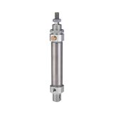 Riegler 11.EM.10010 MSI Single Action ronde cilinder, zuigerdiameter 10, hub 10, M5 x 0,8