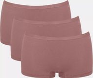 Sloggi GO Daily Cotton Short 3P Dames Onderbroek - Cacao - Maat XL