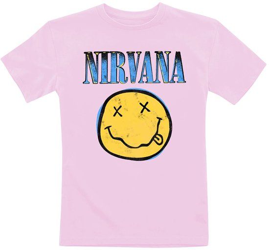 Nirvana Kids - Gradient Unisex T-shirt - roze - 128