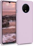 kwmobile telefoonhoesje geschikt voor OnePlus 7T - Hoesje met siliconen coating - Smartphone case in mauve