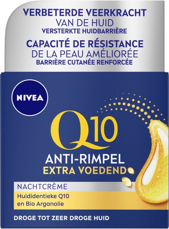 NIVEA Q10 Nachtcrème Extra Voedend - Anti-rimpel crème - 50 ml