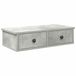 VidaXL Wandschap met lades 60x28x15 cm bewerkt hout betongrijs