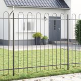 vidaXL Tuinhek BOXTEL, 7 stuks, 11,9 x 1,5 m, staal met poedercoating