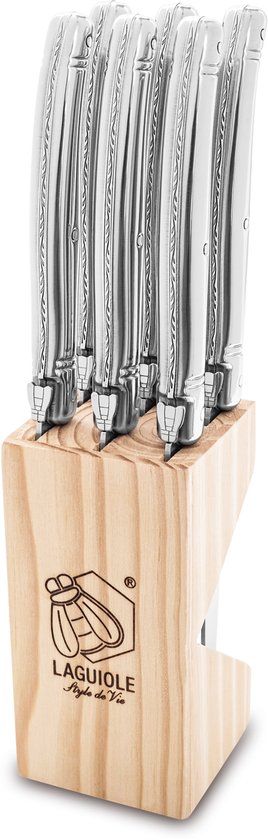 Laguiole Style de Vie Steakmessen Premium Line 1.8 - RVS