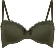 Hunkemöller Dames Lingerie Voorgevormde beugel bh Lola - Groen - maat C80