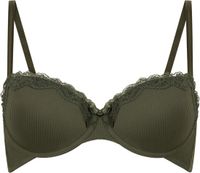 Hunkemöller Dames Lingerie Voorgevormde beugel bh Lola - Groen - maat C80