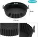 Go Go Gadget – Panche pour friteuse à air – réutilisable – antiadhésif – friteuse à air chaud – silicone – noir – 20 cm