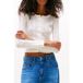 Tommy Hilfiger Tjw Pointelle Col Rond Écru