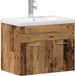 Meuble de salle de bain Vieux bois 60 x 38,5 x 46 cm Bois traité