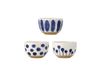 Bloomingville Bol Linora 58 cl Lot de 3 Bleu