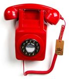 GPO Retro GPO 746WALLPUSHRED - Muurtelefoon retro jaren ‘70, druktoetsen, rood
