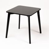 Ette Tete Tulla Kindertafel - Zwart - Vierkant - Modern - 2 hoogtes