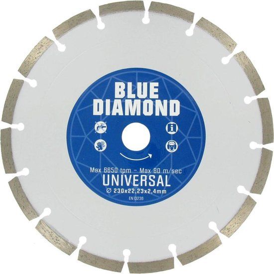 Carat BLUE DIAMOND diamantdroogzaag - 125x22mm - universeel