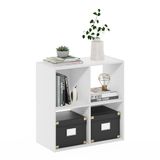 Furinno Pelli Kubieke Opbergkast, 2x2, Wit
