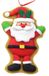 Creation Kersthanger - kerstman - kunststof - 11 cm - kerstversiering ornamenten