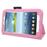 SAMRICK Executive lederen boek Folio portemonnee hoesje met kijkstandaard, Screen Protector, microvezel doek, Stylus Pen voor 7 inch Samsung Galaxy Tab 3 P3200/P3210