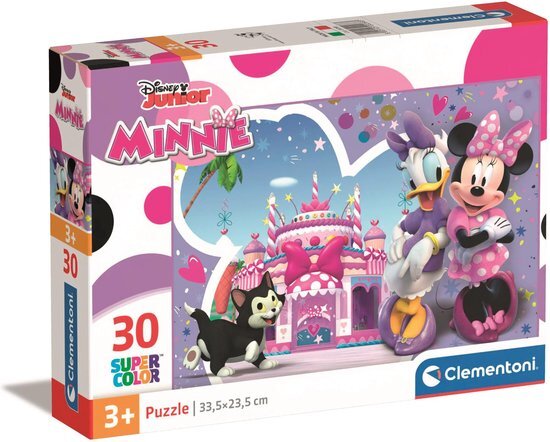 Clementoni - Disney Minnie Supercolor Minnie-30-delig, 3 jaar kinderen, cartoon-design, gemaakt in Italië, 20268, meerkleurig, medium