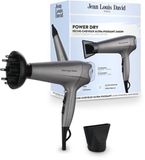 JEAN LOUIS DAVID Power Dry Haardroger - 2400W - 3 Temperatuurstanden - Inclusief Volume Diffuser - Grijs