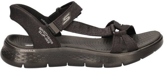 Skechers Go Walk Flex Zandal - Illumin - Dames Sandalen - Zwart - Maat 39