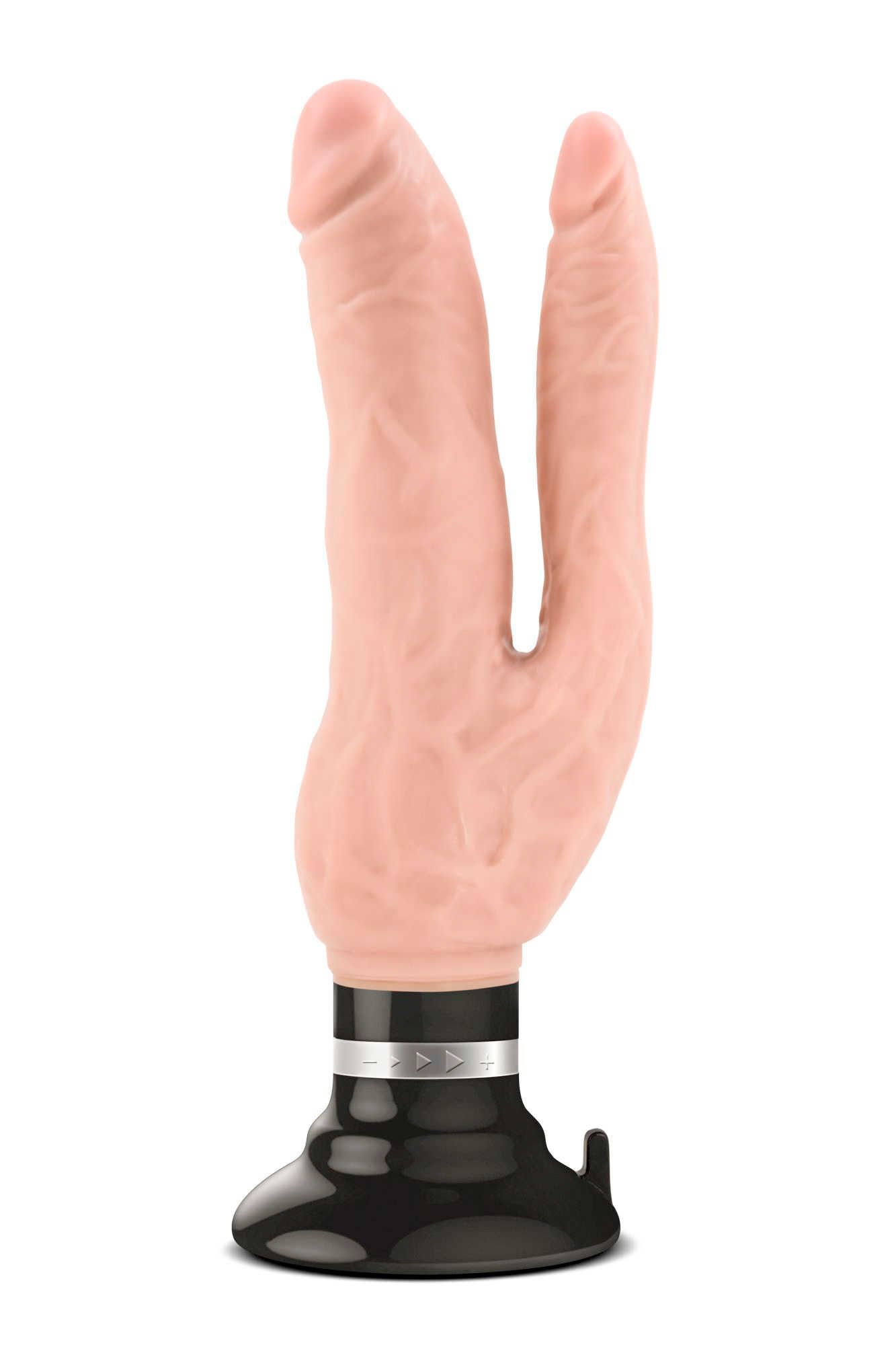 Dr. Skin Double Vibe Dubbele vibrerende dildo 24 cm