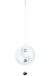 GILDE Yin Yang Slinger XL windgong - decoratie om op te hangen van roestvrij staal met 2 ballen - kleur: zwart - Ø 38 cm lengte ketting 53 cm - totale lengte 108 cm