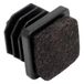 Adsamm INS-R-F-BL-1818-100 100 x lamellenstoppen met vilt, zwart, 18 x 18 mm