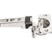 Häfele Charnière dissimulée plaquée nickel de 6 mm avec rouleau visible pour portes à recouvrement