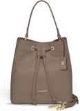 Lazarotti Leren Schoudertas Bologna Leather Bucket Bag Taupe