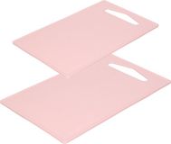 Forte Plastics Set de 2 planches à découper en plastique vieux rose 27 x 16 et 36 x 24 cm