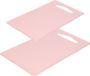 Forte Plastics Set de 2 planches à découper en plastique vieux rose 27 x 16 et 36 x 24 cm