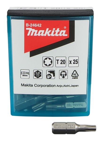 Makita Makita B-24642 Schroefbit - T20x25mm (25st)